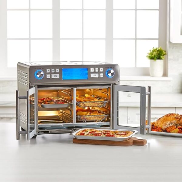 Emeril Lagasse Dual Zone 360 Air Fryer Oven Combo with French Door (16% off limited time deal) - Image 4