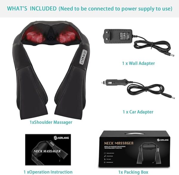 AERLANG Shiatsu Back and Neck Massager - Image 2