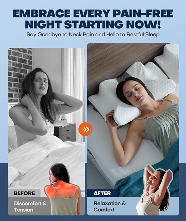 Sleep Doctor Approved Cervical Neck Pillow for Sleeping (76% off limited time deal) - Image 2