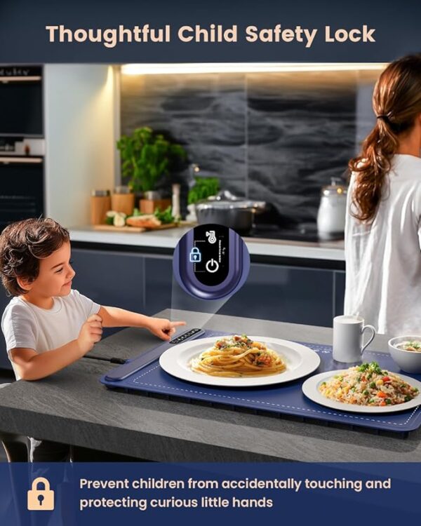 Fast Heating Silicone Electric Warming Tray with 4 Level Temperature (58% off limited time deal) - Image 2