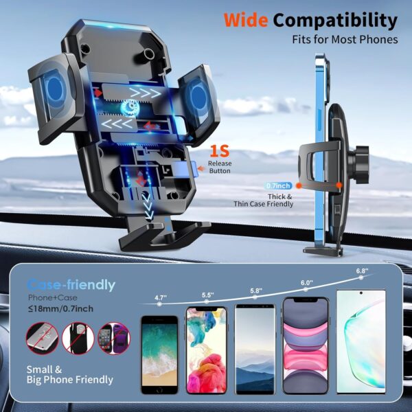 3-in-1 Car Phone Holder Mount - Image 2