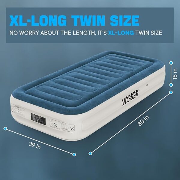 Twin Air Mattress with Built-in Pump - Image 3