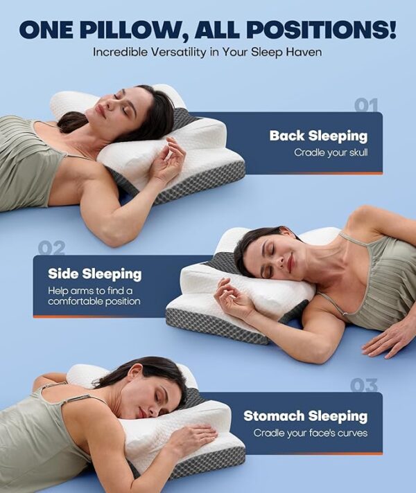 Sleep Doctor Approved Cervical Neck Pillow for Sleeping (76% off limited time deal) - Image 3