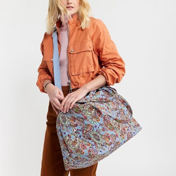 Women's Cotton Overnight Travel Tote Travel Bag (65% off limited time deal) - Image 2