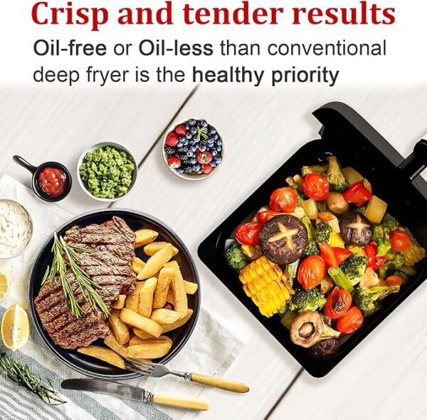 Air Fryer, 6QT Air Fryer Oven with LED Digital Touchscreen - Image 3