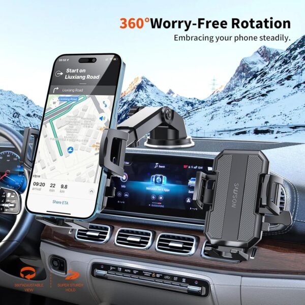 3-in-1 Car Phone Holder Mount - Image 3