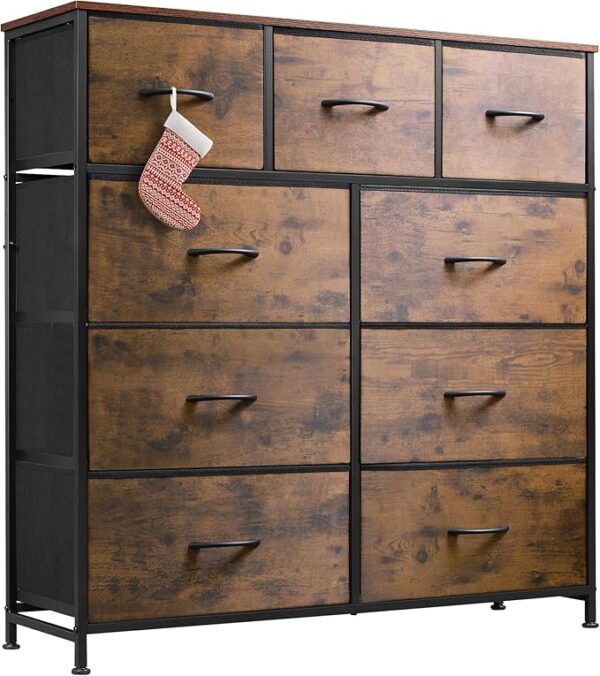 WLIVE 9-Drawer Dresser, Fabric Storage Tower for Bedroom (43% off limited time deal)