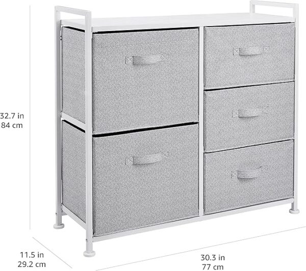 Amazon Basics Closet Organizer Drawers with 5-Fabric Storage Units (27% off limited time deal) - Image 3
